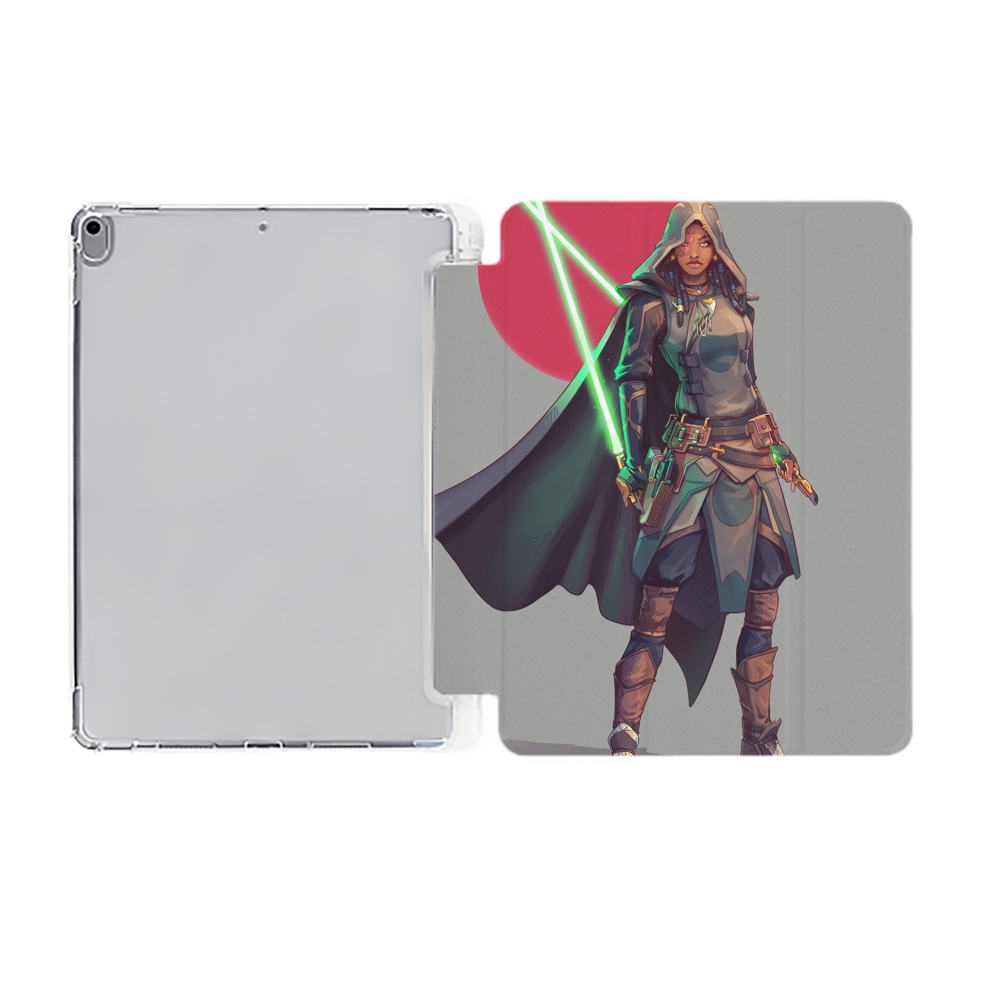 （画像用） スター・ウォーズ Star Wars IPad ケース ペン収納付き 三つ折りスタンド PUレザー×シリコン 対応機種9.5/10.5/10.9インチ